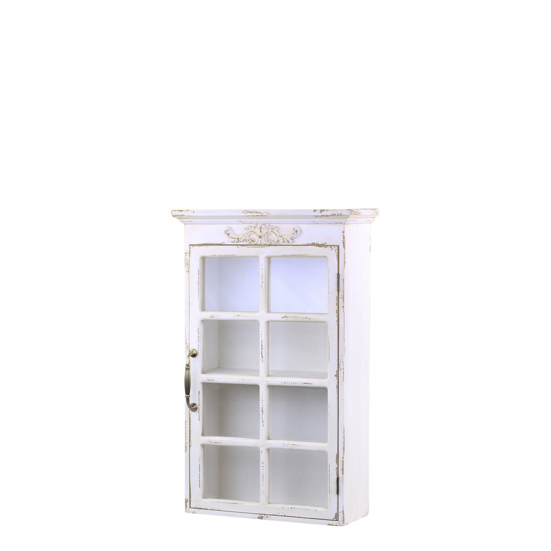 Produktbillede af CHIC ANTIQUE VÆGSKAB M/DEKOR ANTIQUE CREME 44 i premium kvalitet
