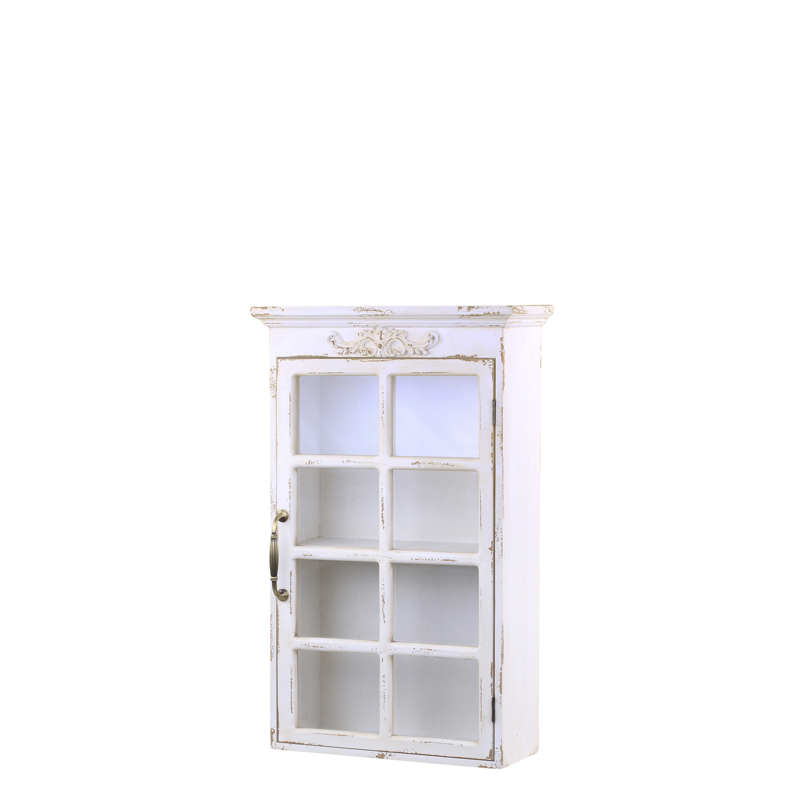 Produktbillede af CHIC ANTIQUE VÆGSKAB M/DEKOR ANTIQUE CREME 44 i premium kvalitet