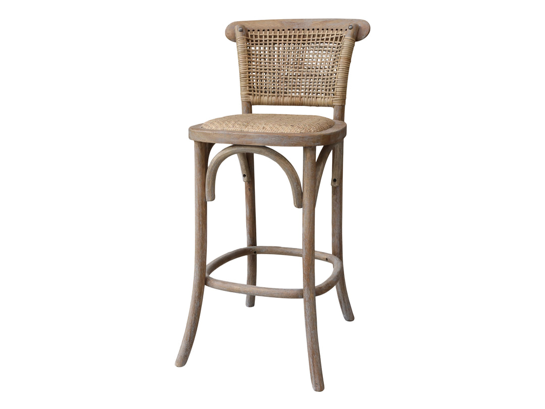 Produktbillede af CHIC ANTIQUE FRANSK BARSTOL M/FLETSÆDE/RYG 103 i premium kvalitet