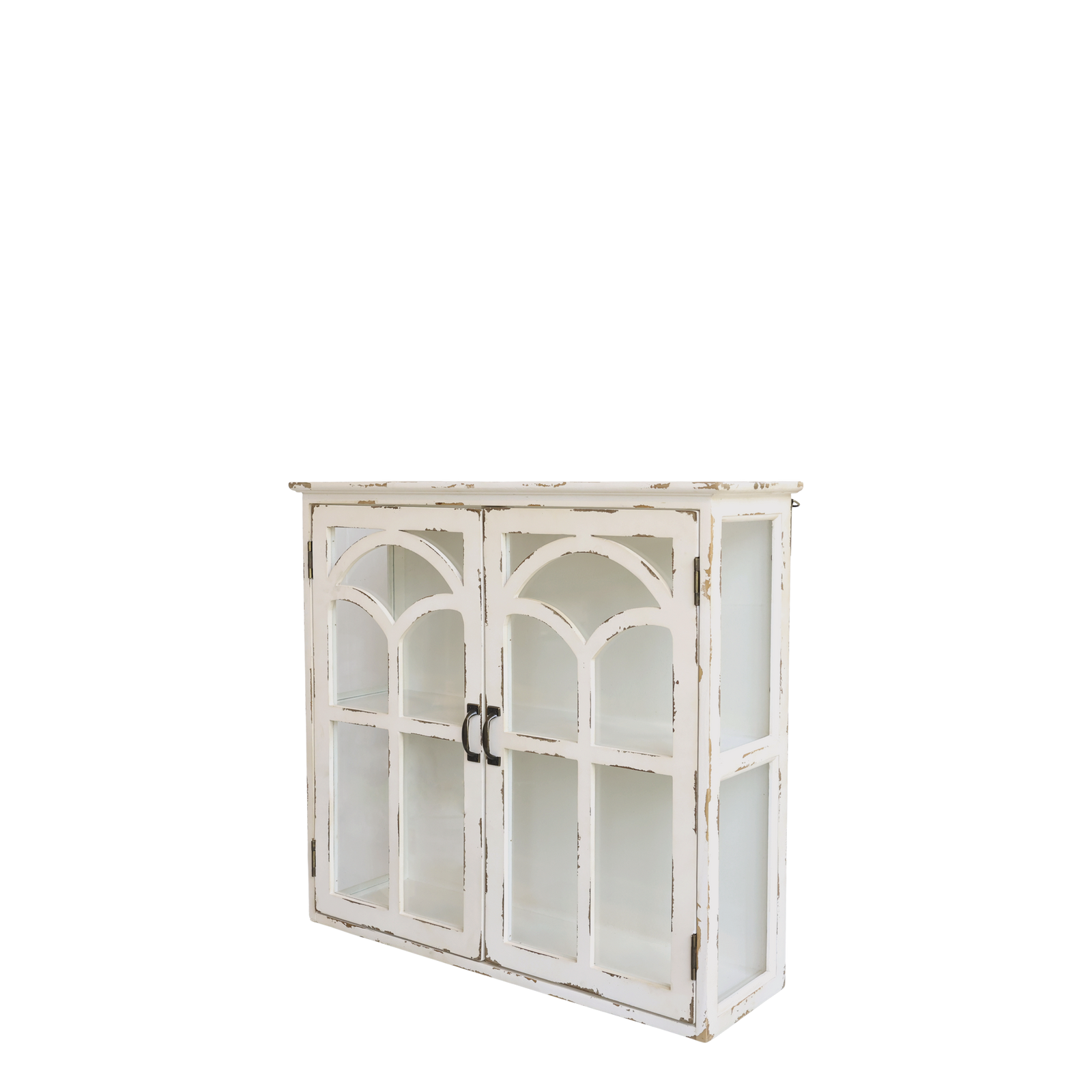 Produktbillede af CHIC ANTIQUE VÆKSKAB M/2 LÅGER /GLAS CREME 79 i premium kvalitet