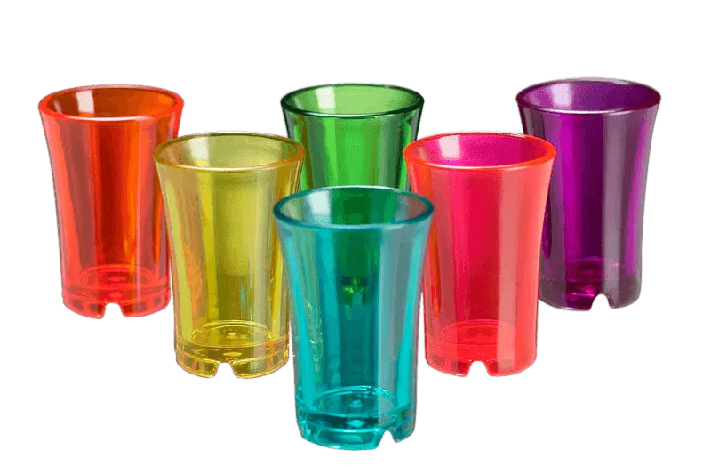 Shotglas Farvede Glas