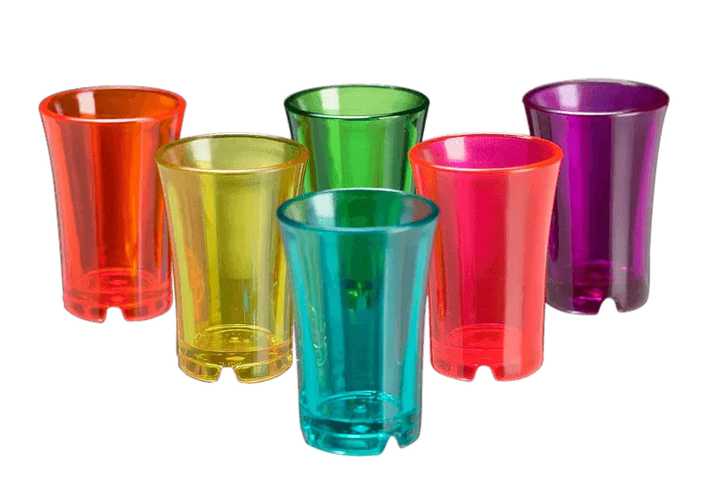 Shotglas Farvede Glas