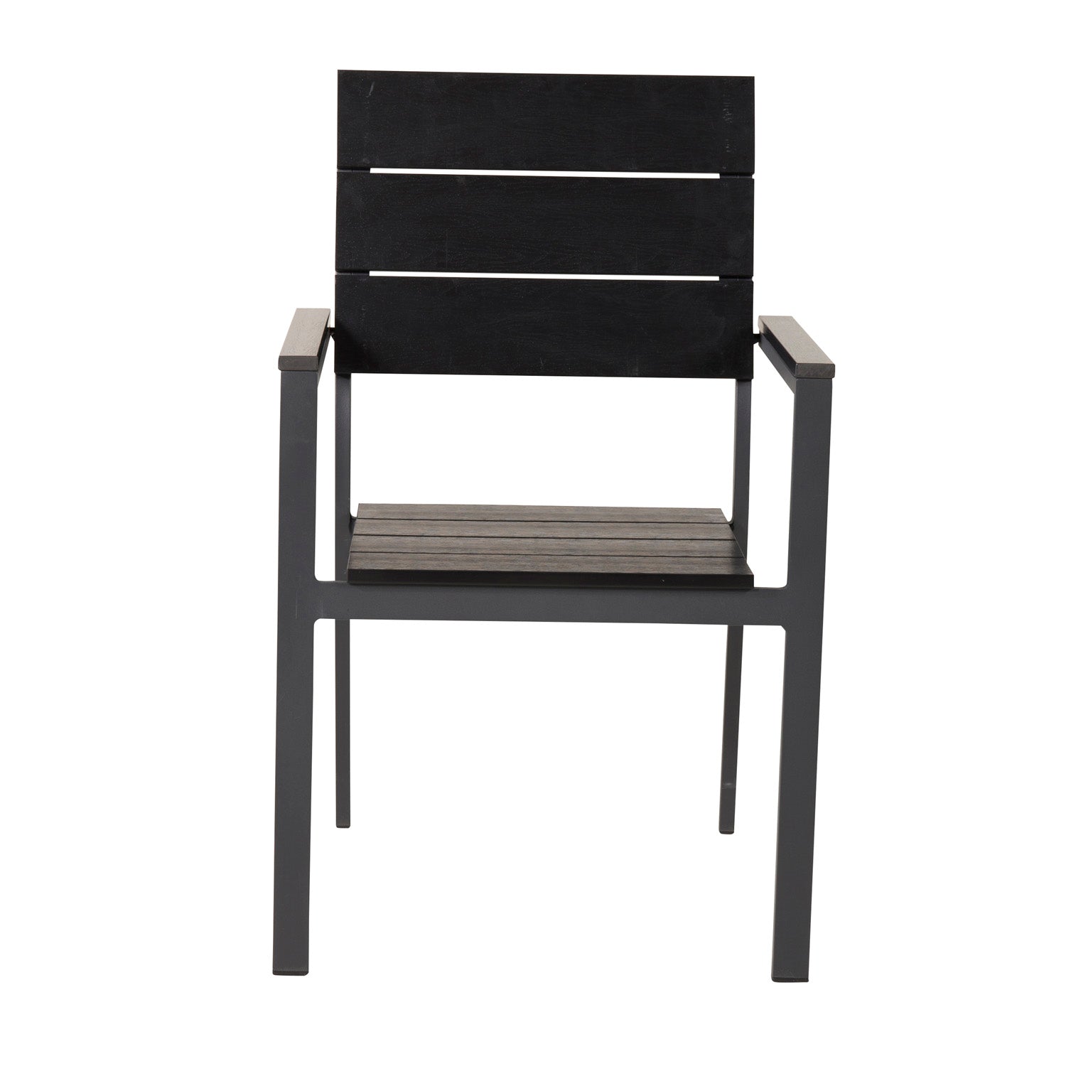 Produktbillede af VENTURE DESIGN Levels havestol m. armlæn sort aintwood og aluminium i premium kvalitet
