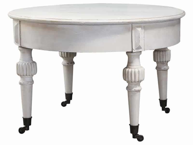 Produktbillede af CHIC ANTIQUE SOFABORD MARIE ANTONETTE M/HJUL 70 i premium kvalitet