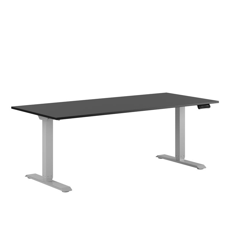 Produktbillede af Premium Hæve/Sænkebord m/2 motorer 180x80cm Sort-grå på tilbud