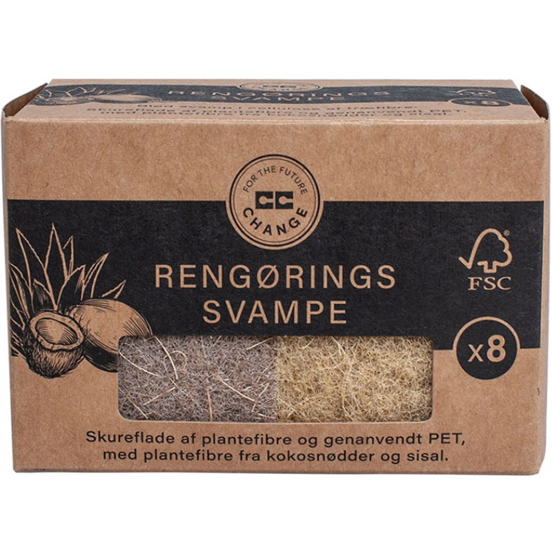 Produktbillede af Rengøringssvampe 8 Stk./Pk. Cc Hansen på tilbud i premium kvalitet