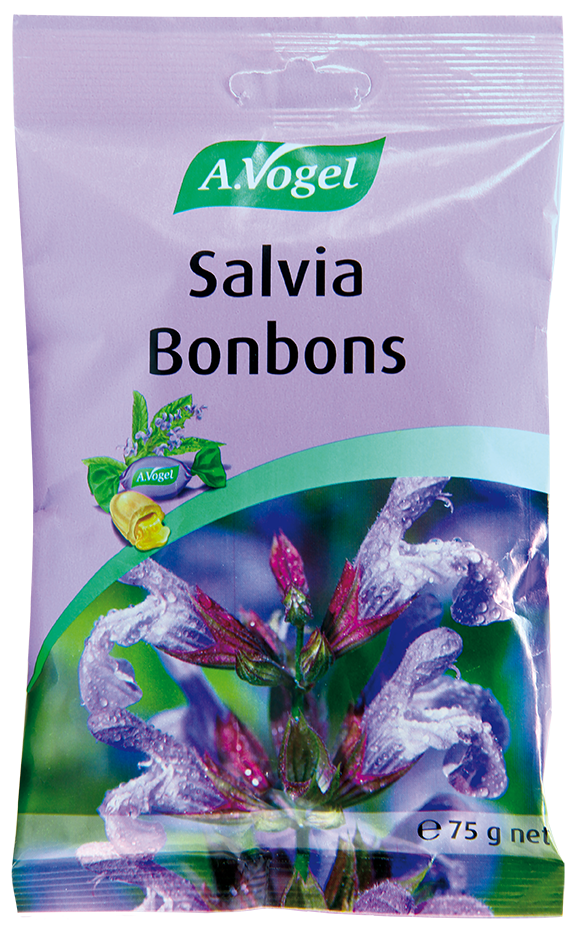 Detaljeret produktbillede af A.Vogel Salvia Bonbons 75 g på tilbud
