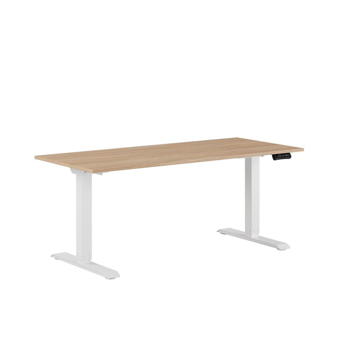 Produktbillede af Premium Hæve/Sænkebord m/2 motorer 160x70cm Urban-hvid på tilbud