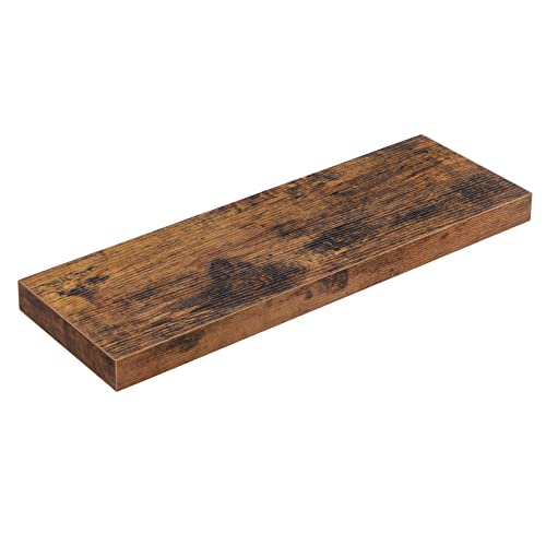 VASAGLE svævehylde rektangulær brun MDF L:60cm