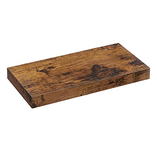 VASAGLE svævehylde rektangulær brun MDF L:40cm