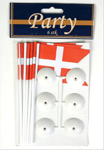 Produktbillede af Flag På Fod 6 Stk. på tilbud i premium kvalitet