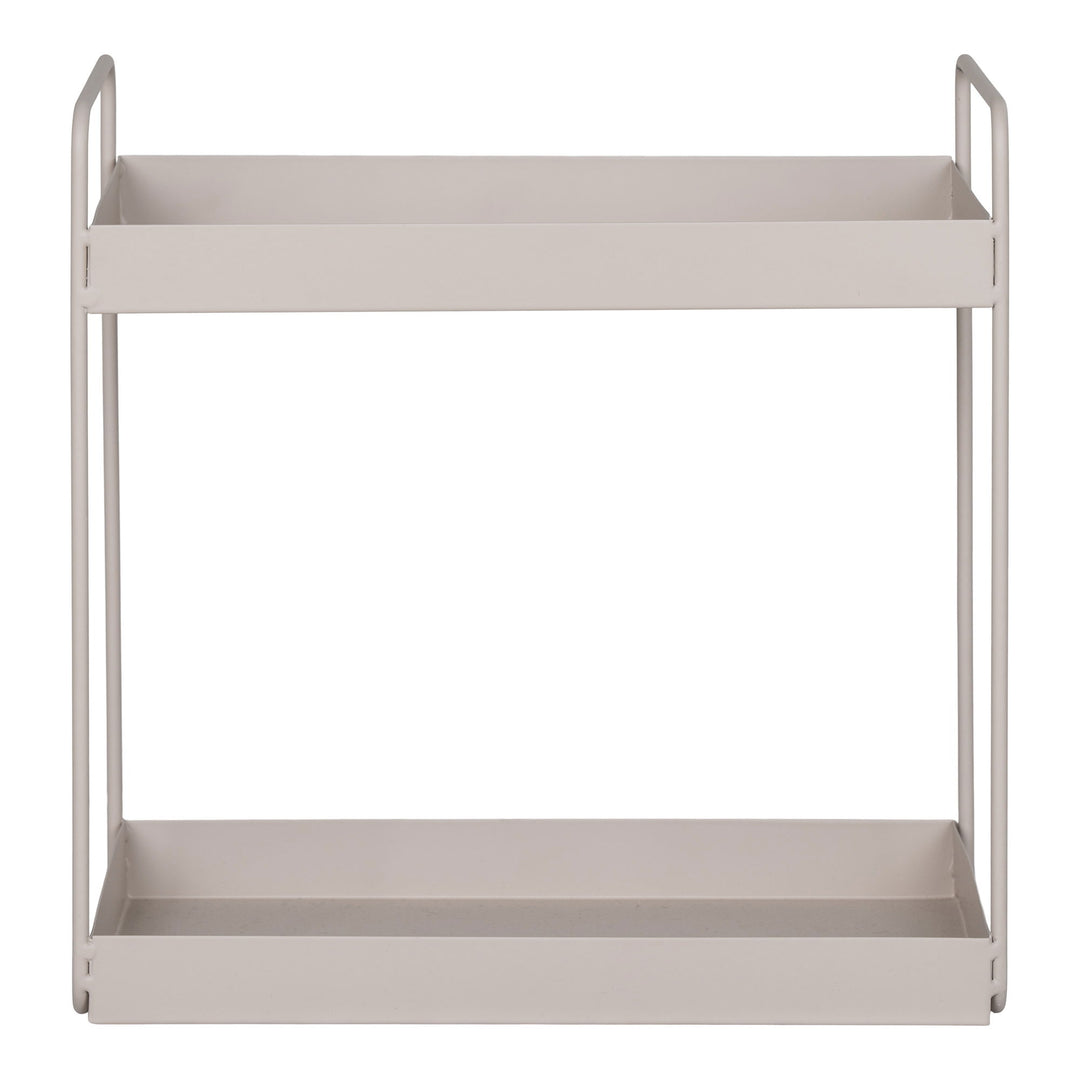 HOUSE NORDIC  Stående Dobbelthylde stål sand 2 hylder 30x15x31 cm