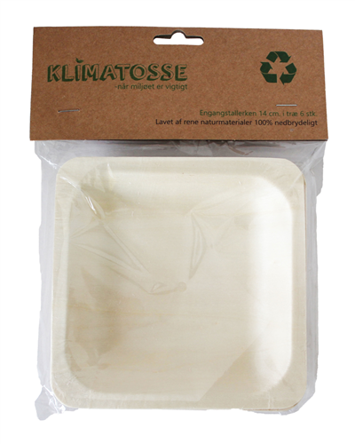 Engangstallerken I Træ 14 Cm Pk. 6 Stk. *Klimatosse* ❤ Kæmpe udvalg i Blandet ❤ Billig fragt og hurtig levering 2 - 5 hverdage - Varenummer: BAR-18843 / Ean: &