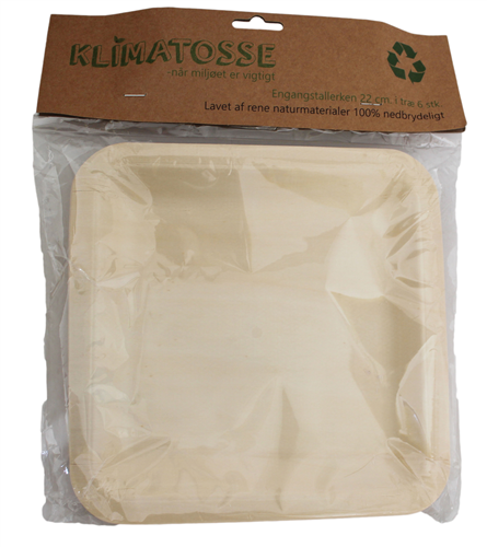 Engangstallerken I Træ 22 Cm Pk. 6 Stk. *Klimatosse* ❤ Kæmpe udvalg i Blandet ❤ Billig fragt og hurtig levering 2 - 5 hverdage - Varenummer: BAR-18841 / Ean: &