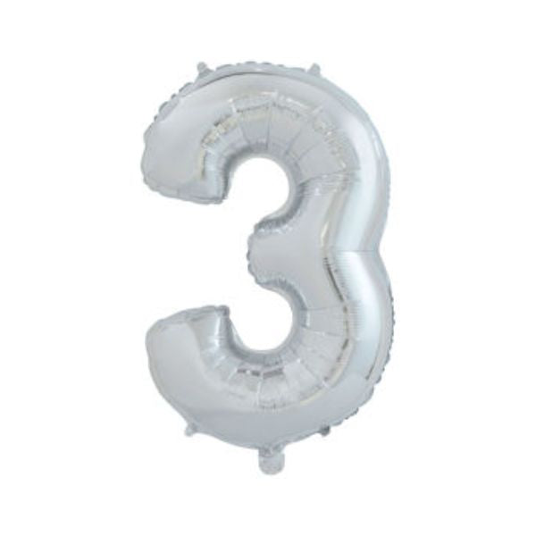 Produktbillede af Ballon Nummer 3 65 Cm. på tilbud i premium kvalitet