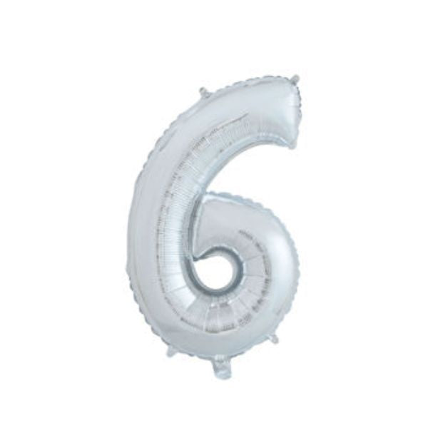 Produktbillede af Ballon Nummer 6 65 Cm. på tilbud i premium kvalitet
