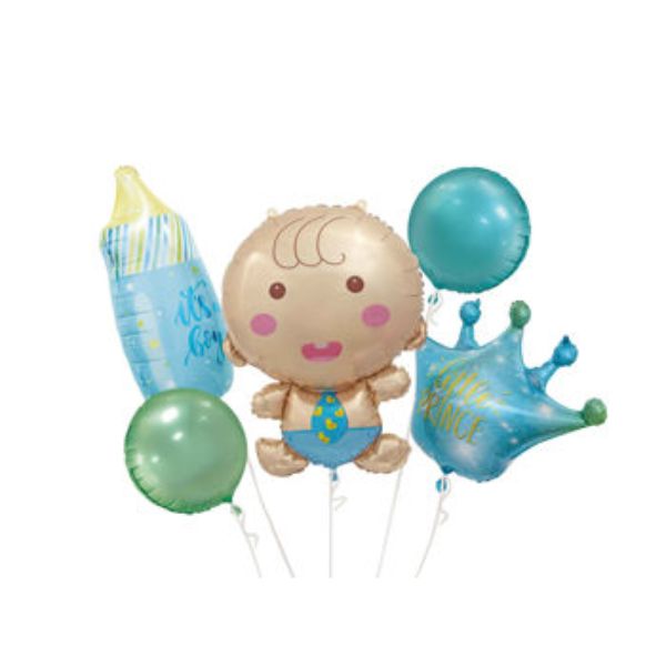 Produktbillede af Ballon 5 Stk. Dreng på tilbud i premium kvalitet