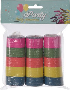 Serpentiner Pk 3 Ruller ❤ Kæmpe udvalg i HAAHR & CO ❤ Billig fragt og hurtig levering 2 - 5 hverdage - Varenummer: BAR-683507 / Ean: på lager - Udsalg på Fest Fest Tilbehør Bord Pynt Spar op til 62% - Over 400 kendte brands på udsalg