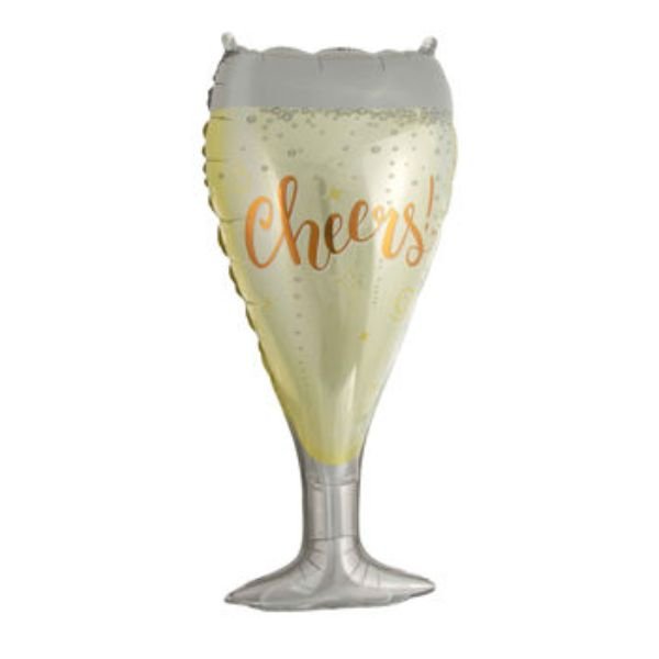 Ballon "Champagneglas" 39,7 X 84 Cm ❤ Kæmpe udvalg i Blandet ❤ Billig fragt og hurtig levering 2 - 5 hverdage - Varenummer: BAR-664001 / Ean: &