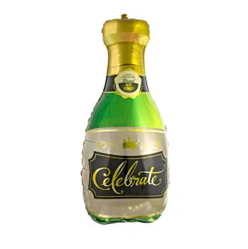 Ballon "Champagneflaske" 46 X 93,5 Cm. Flerfarvet