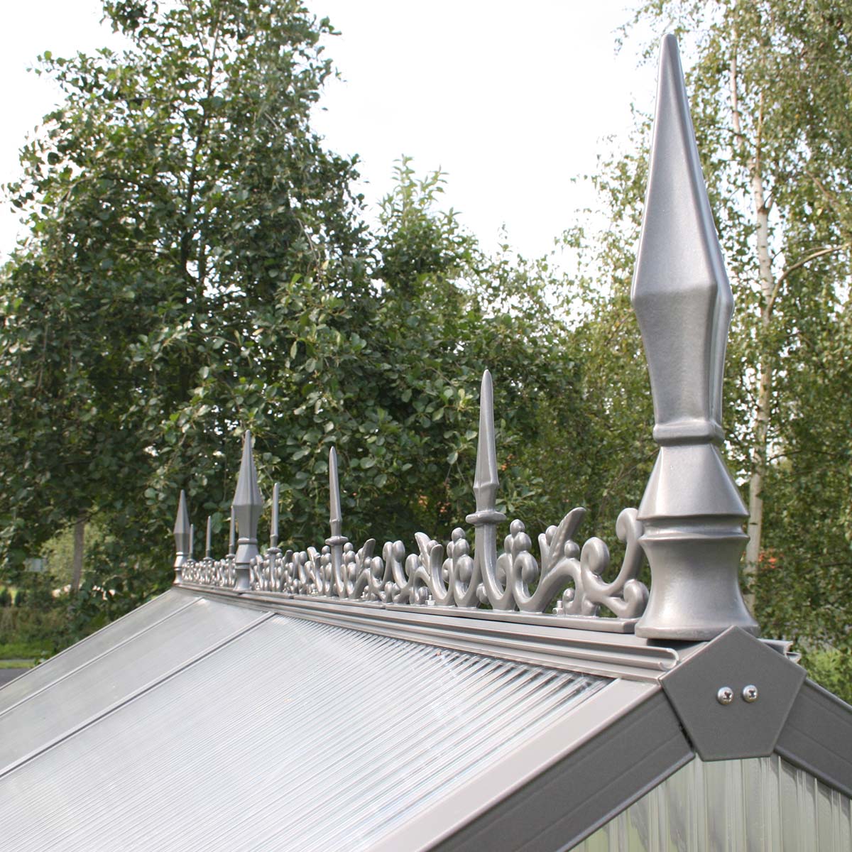 Produktbillede af Rygningsdekoration til Drivhus Model Typ II Aluminium Natur på tilbud i høj kvalitet