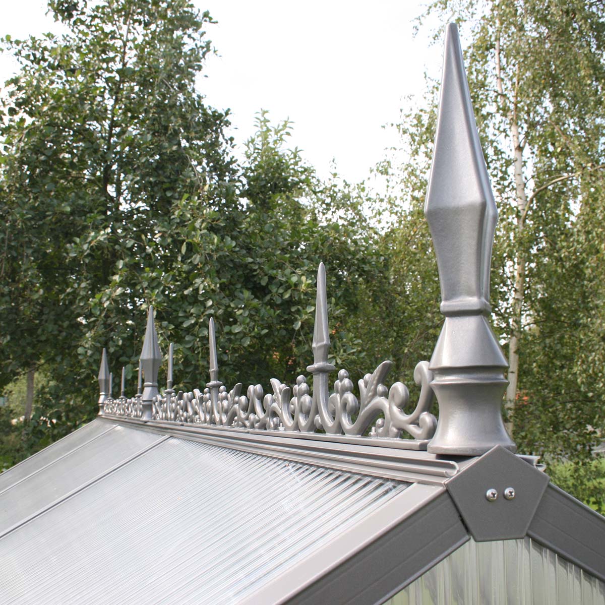 Produktbillede af Rygningsdekoration til Drivhus Model Typ III Aluminium Natur på tilbud i høj kvalitet