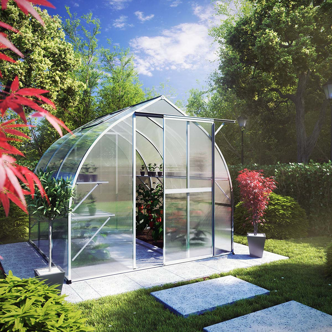 Produktbillede af Drivhus Model Rhodo III Aluminium Natur på tilbud i høj kvalitet