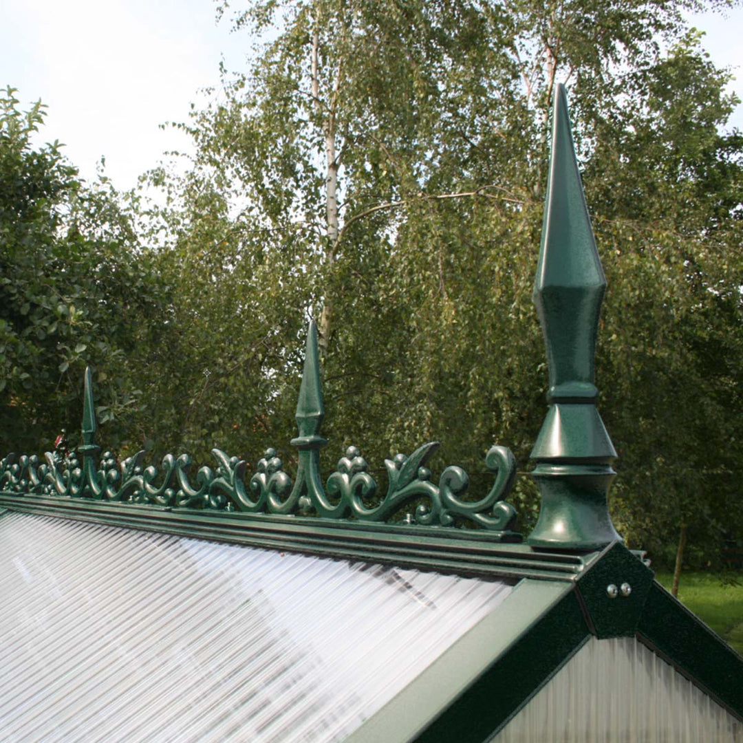 Produktbillede af Rygningsdekoration til Drivhus Model Typ IV Mosgrøn RAL 6005 på tilbud i høj kvalitet