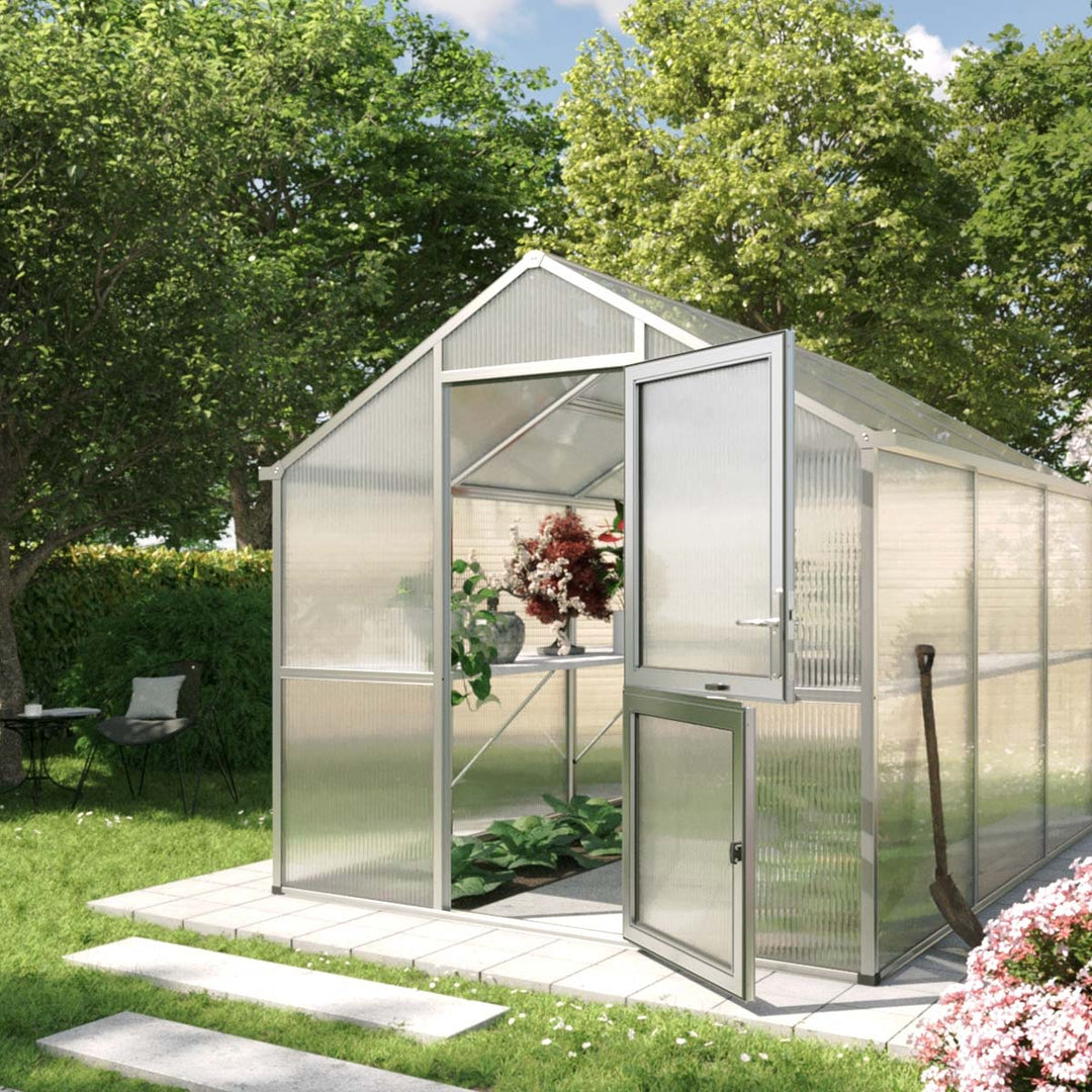 Produktbillede af Drivhus Model Iris III Aluminium Natur på tilbud i høj kvalitet