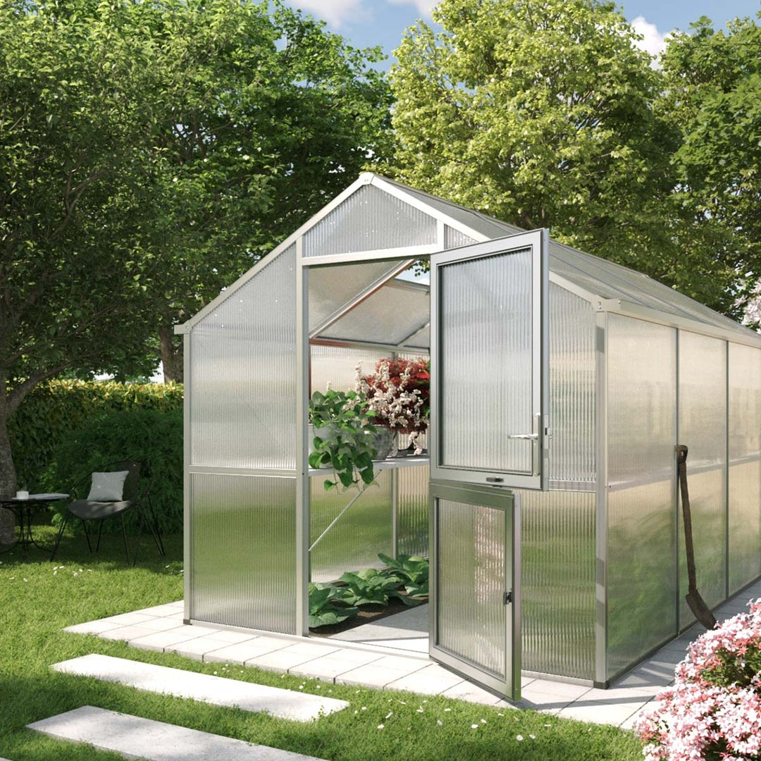 Produktbillede af Drivhus Model Iris IV Aluminium Natur på tilbud i høj kvalitet
