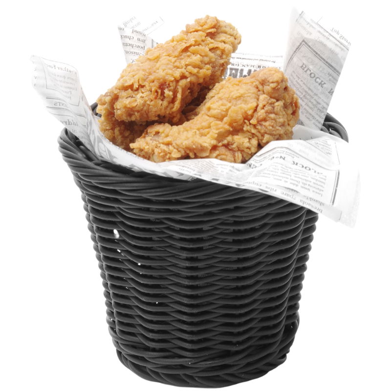Produktbillede af Snackkurv 130x110 Mm Sort Pp på tilbud – premium kvalitet og detaljer
