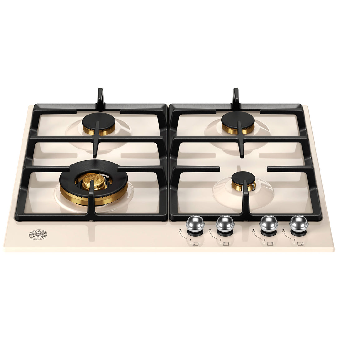 Bertazzoni P604LHER Heritage gaskomfur elfenbenshvid/krom