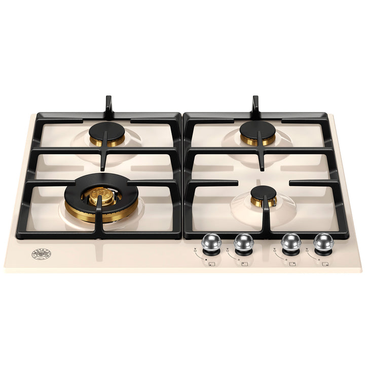 Bertazzoni P604LHER Heritage gaskomfur elfenbenshvid/krom