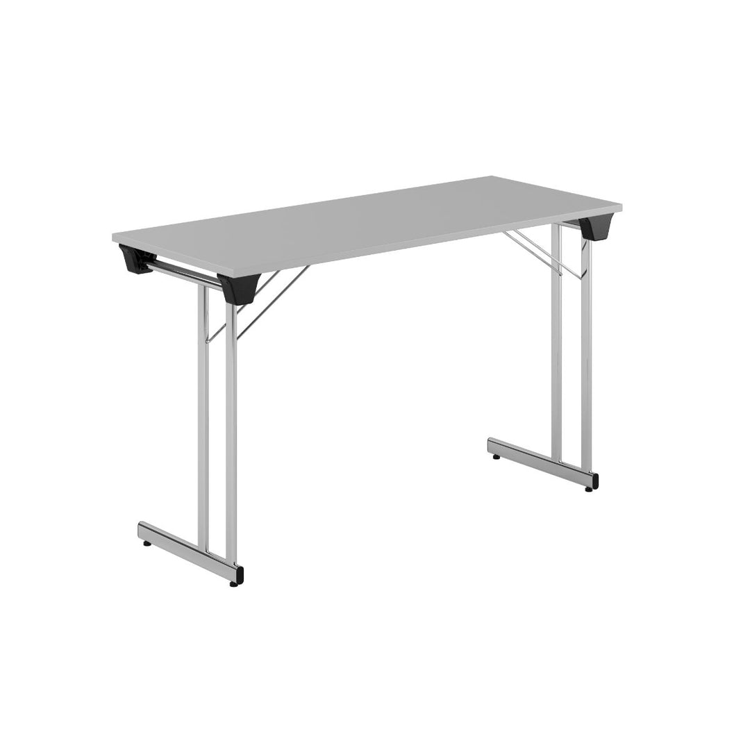Produktbillede af Kongress Style 120x50cm Sammenklappeligt bord Grå-krom på tilbud