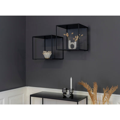 Vita Væghylde - sort ramme og sorte hylder 36x36x36 cm ❤ Stort online udvalg i HouNordic ❤ Billig fragt og hurtig levering 2 - 5 hverdage ❤ Varenummer: BGH-42449272504572 / Ean: '5713917005628 på lager - Udsalg på Alle produkter Spar op til 66% - Over 434 design mærker på udsalg