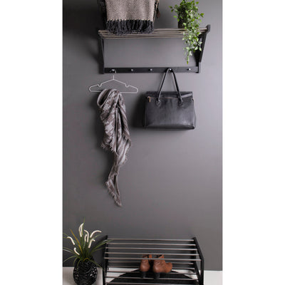 Padova Hattehylde - Hattehylde i sort med metal ❤ Stort online udvalg i HouNordic ❤ Billig fragt og hurtig levering 2 - 5 hverdage ❤ Varenummer: BGH-42449274175740 / Ean: '5713917002368 på lager - Udsalg på Alle produkter Spar op til 61% - Over 434 design mærker på udsalg