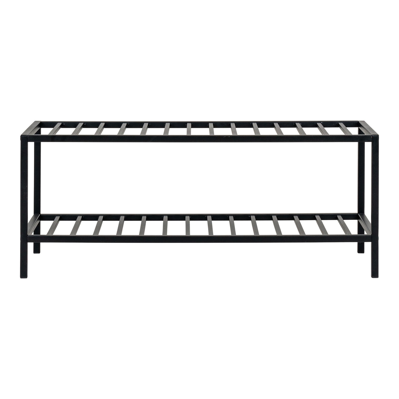 Produktbillede af HOUSE NORDIC Vita skohylde m. 2 hylder sort stål 79x34 i premium kvalitet