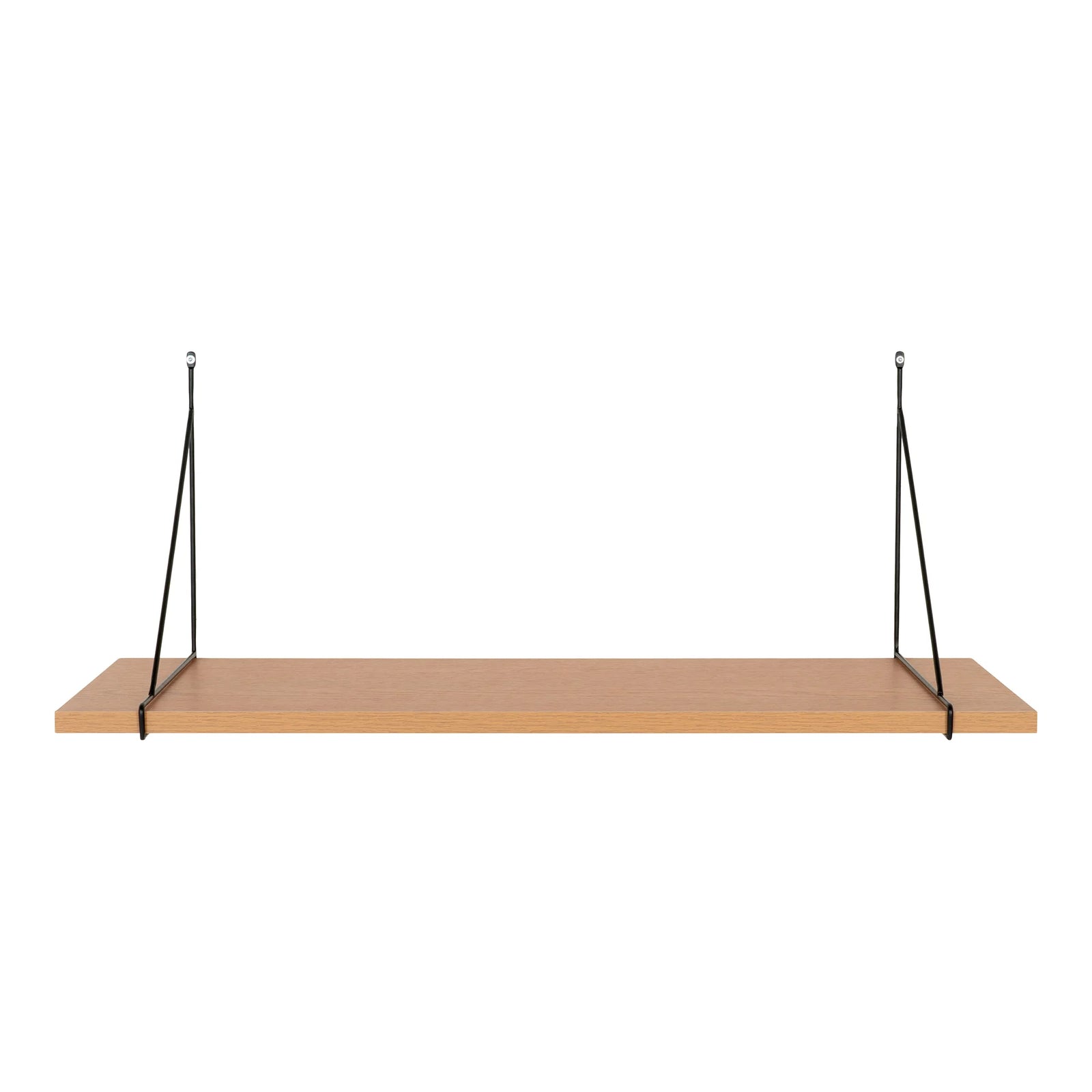 Produktbillede af HOUSE NORDIC Chiba væghylde rektangulær natur melamin og sort stål 120x29 cm i premium kvalitet