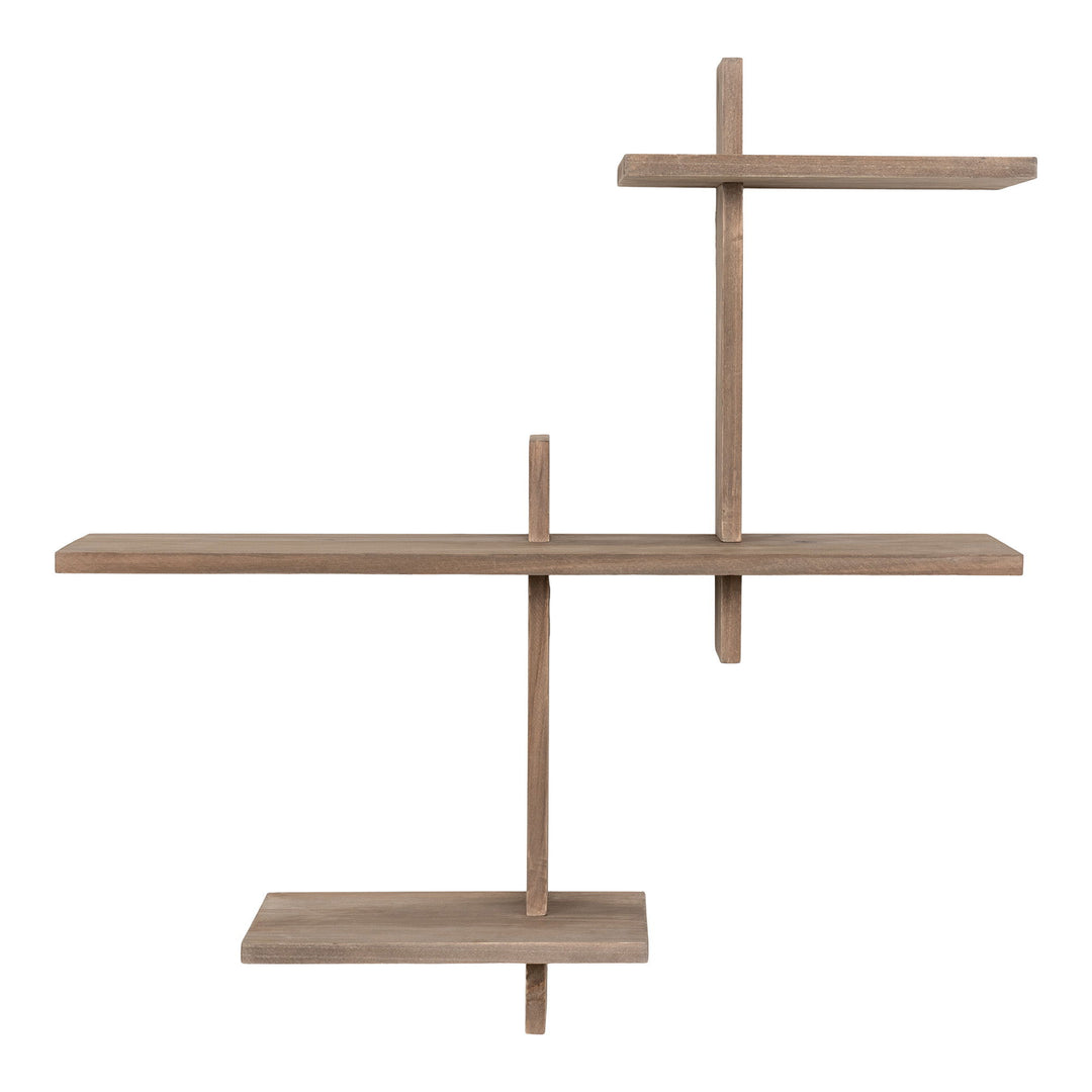 HOUSE NORDIC Gavi væghylde m. 3 hylder natur fyrretræ 53x15x56