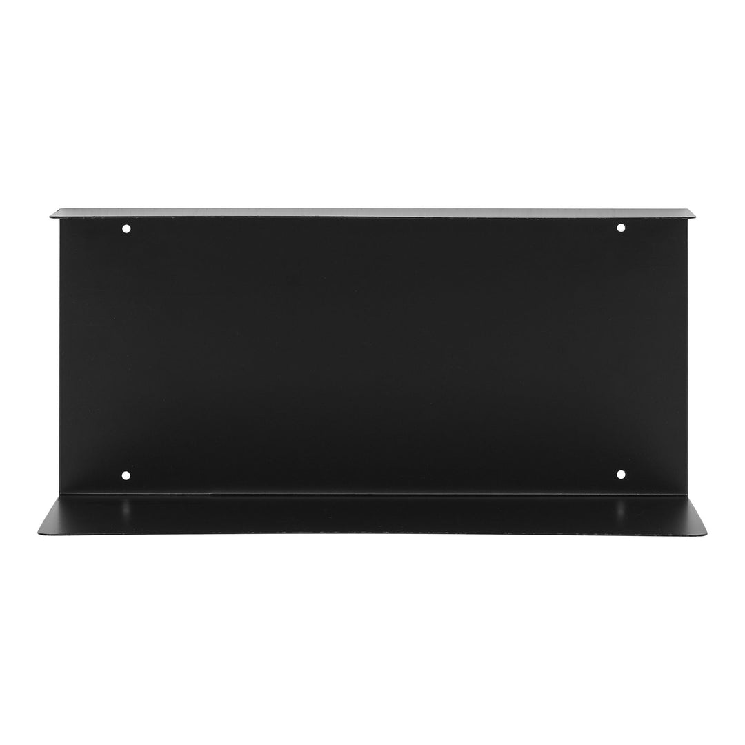 HOUSE NORDIC Lille væghylde rektangulær sort stål 40x18x18