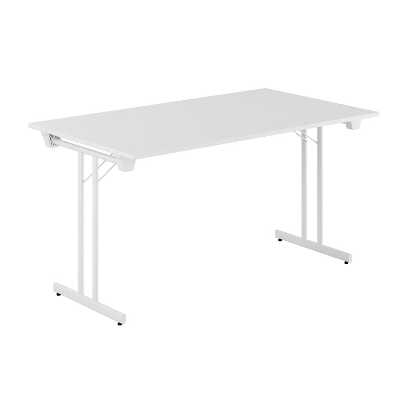 Produktbillede af Dinner Style 140x80cm Sammenklappeligt bord Hvid-hvid på tilbud