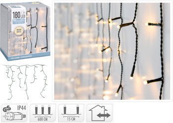 Lyskæde Istapper 180 Led 6 Meter ❤ Kæmpe udvalg i HAAHR & CO ❤ Billig fragt og hurtig levering 2 - 5 hverdage - Varenummer: BAR-711843 / Ean: '8719202259186 på lager - Udsalg på Spar op til 62% - Over 322 kendte brands på udsalg