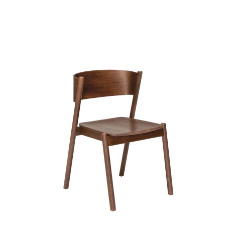 Produktbillede af HUBSCH OBLIQUE SPISESTOL BRUN 55 i premium kvalitet
