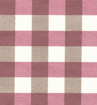 Produktbillede af Engholm Textiles Akryldug med antislip Marisa Rosa Checks i metermål i premium kvalitet