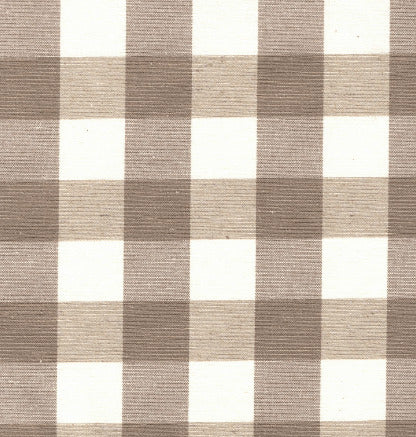 Produktbillede af Engholm Textiles Akryldug med antislip Marisa Beige Checks i metermål i premium kvalitet