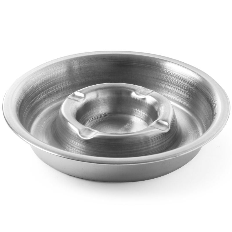 Produktbillede af Askebæger Med Glødekant Rustfrit Stål 140x30 Mm på tilbud – premium kvalitet og detaljer
