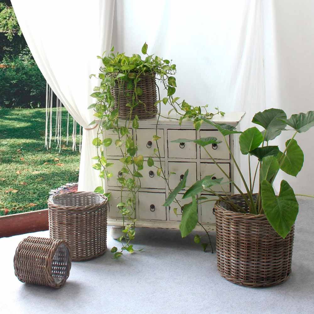 HOUSE NORDIC Bogor kurve natur kubu rund sæt/4 stk.