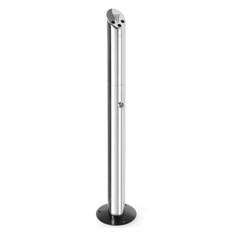Produktbillede af Stående Askebægerstolpe Rustfrit Stål 170x920 Mm på tilbud – premium kvalitet og detaljer