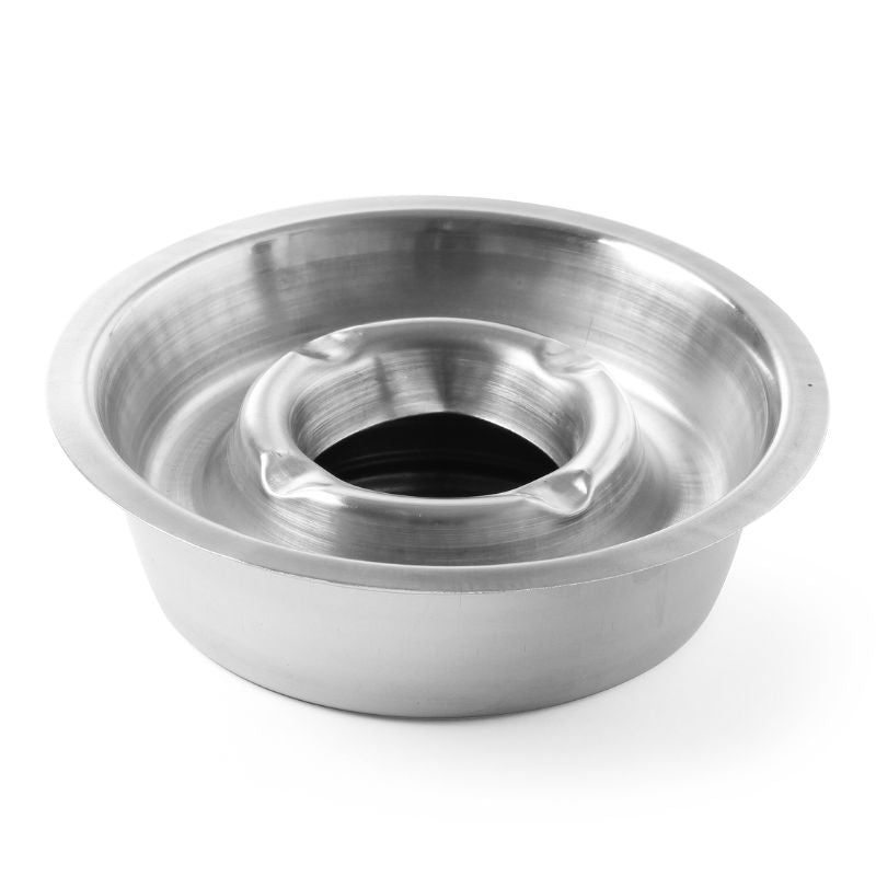 Produktbillede af Askebæger Med Bundbakke Rustfrit Stål 140x40 Mm på tilbud – premium kvalitet og detaljer
