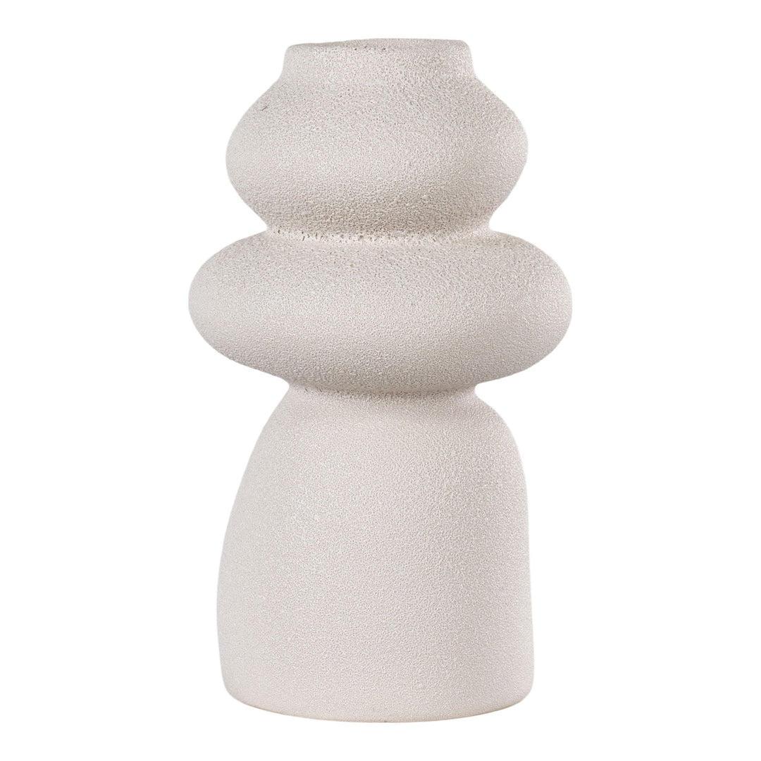 HOUSE NORDIC vase rund beige keramik H:26,5